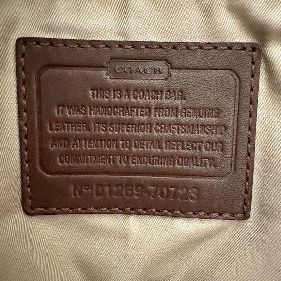 Coach Men’s Canvas and Leather Tote bag | NWOT - Picture 7 of 8